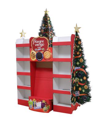 OEM Corrugated Pallet Display With CMYK / Pantone Printing Customized Logo