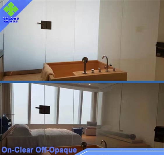 Стекло ливня уединения ванной комнаты стеклянное Свитчабле умное 50000 часов времени жизни