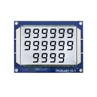 4.8V Pantalla de LCD electrónica 664 Dispensador TN Segmento 130PIN luz de fondo blanca