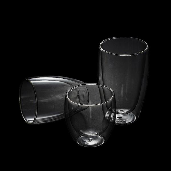 Custom 12oz Double Layer Coffee Mugs|Bulk Order BPA-Free Heatproof Glass Cups|Corporate Promotional Gifts