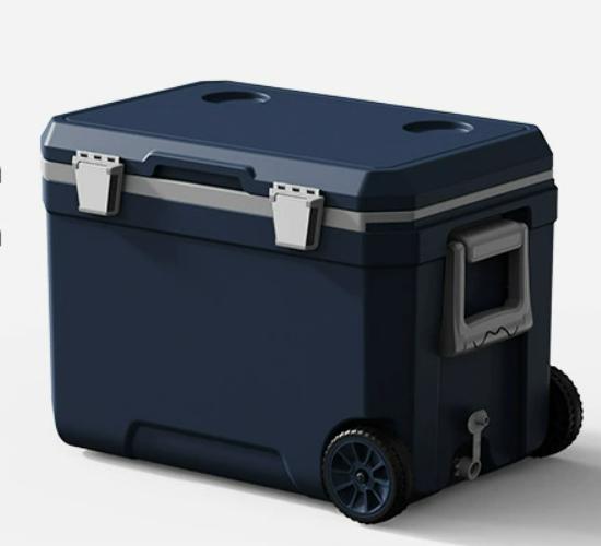 45L Camping Cooler Box with Reinforced Handle for Medical Fishing Car Use