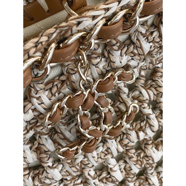 Cusomised клеймило PU сумки рафии соломы сумки 22P Chanel посыльного