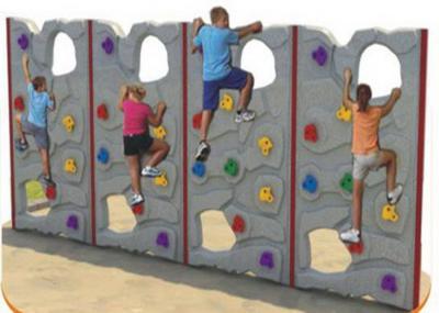 Customized Color Kids Plastic Climbing Wall For Park Environmental Protection