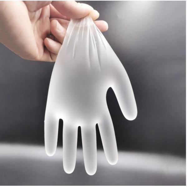 Перчатки голубое белое Oilproof свободного винила латекса PVC размера S-XL устранимые водоустойчивое