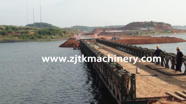 Steel Bailey bridge ,prefabricated steel bridge , Single Lane steel bridge,Compact 200，