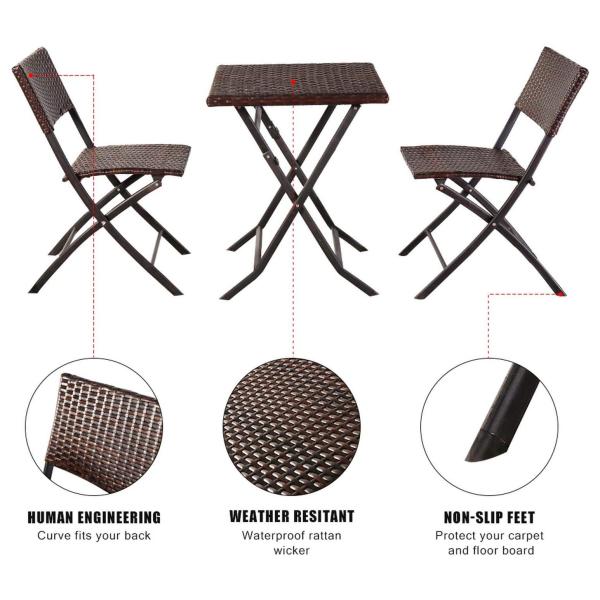 Commercial Bistro Table And Chairs Set Customized Color