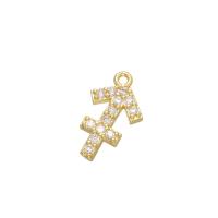 Le micro pavent le pendant pendant de constellation d'or de la CZ de diamant de l'or 18K