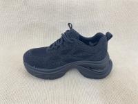 Comfort Black Rhinestone Sneakers Breathable Upper Blinged Out Sneakers
