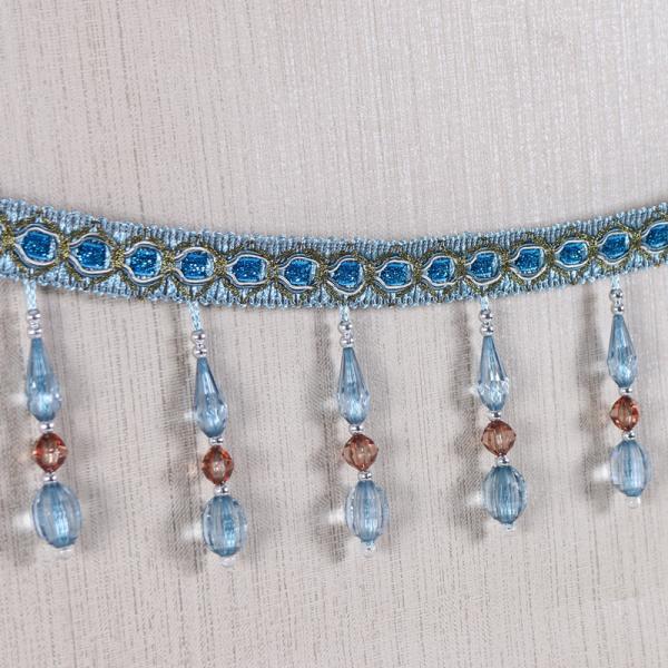 Handmade fashionable chain beads lace tassels fringes for curtain/sofa/pillow decoration
