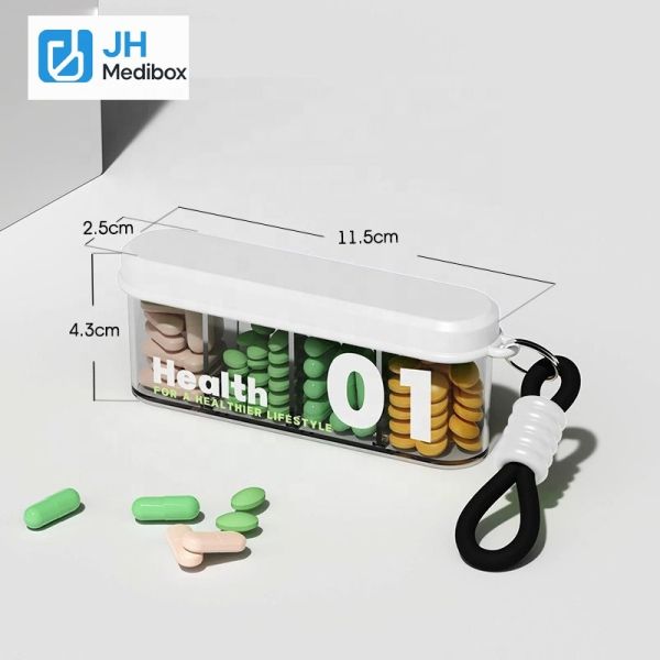 Wholesale Mini Portable Weekly 7-Day Child-Resistant Food Grade PP Durable Easy