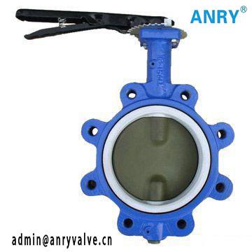 Soft Sealing Stainless Steel PTFE Seats CI Body  Wafer Lug Type Butterfly Valve