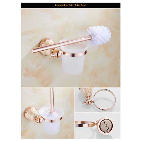 Space Aluminum Six-piece Set Towel Rack Package for Continental Hotel Bathroom