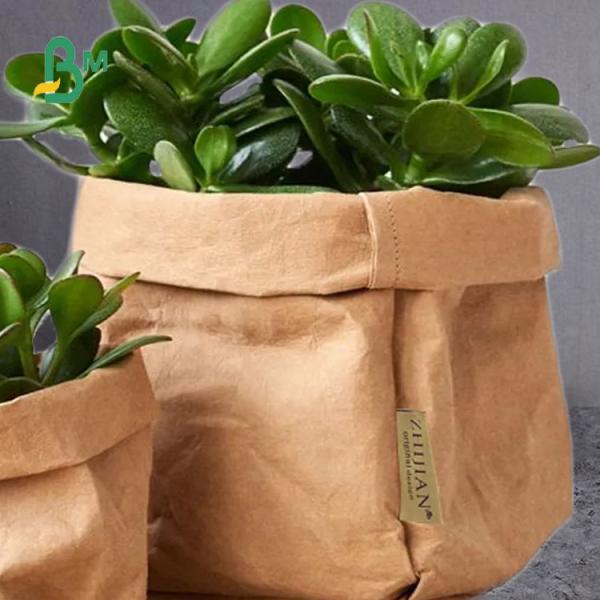 Papel kraft lavable duradero y duradero para bolsas de plantas en macetas