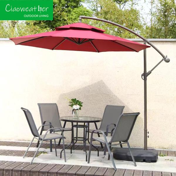 Emballage du courrier Équipements de loisirs en plein air Jardin Grand parapluie Parapluie avec balcon et parapluie
