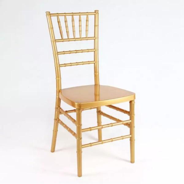 High Durability Stackable Wedding Chairs European Style Metal Leather Dining Chair