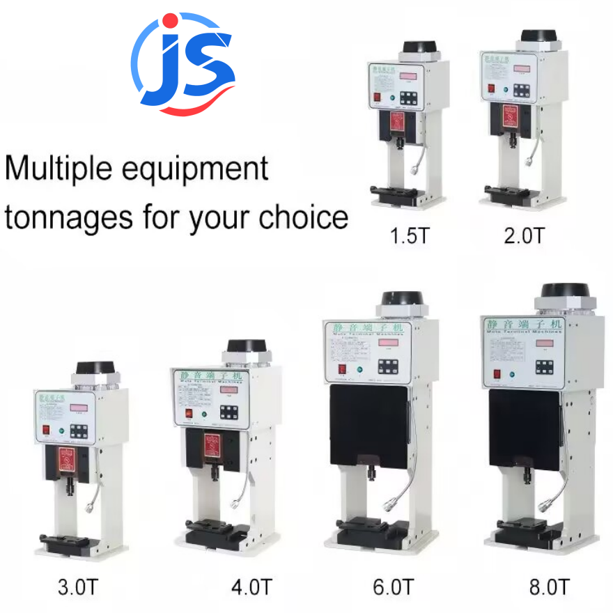 Semi Automatic Terminal Crimping Machine with 2Ton Crimp Pressure, 750W Power, and Compact 30*30*65cm Size