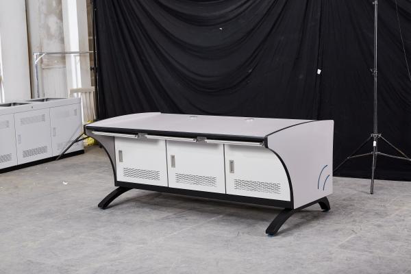 Industrial Control Room Wood Surface Three Person Operating Table with Easy Assemble