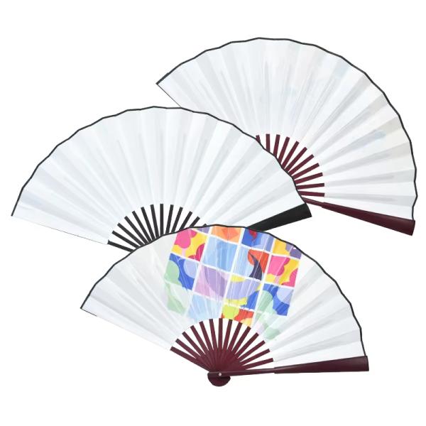 Blank 8'' and 10'' Silk Sublimation Fan For Sublimation Photos Printing