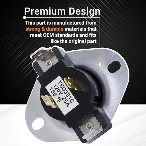 Аксессуары стиральной машины запасные части 3387134 Сушилка Нагревательный элемент Циклический термостат