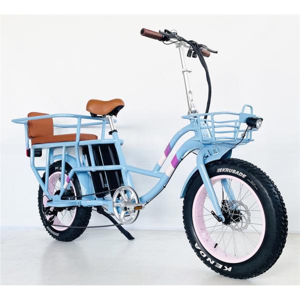 Shimano Gear Alloy Stem Dual Batteries Folding Step Through Ebike for Carrying Kids