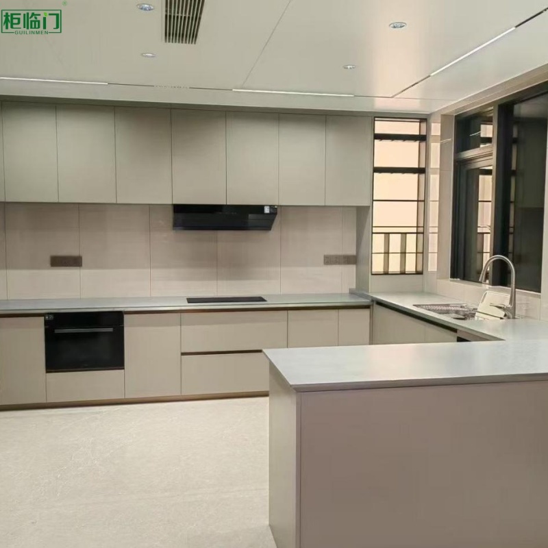 Aluminum Honeycomb Interior Kitchen Cabinet Eco Friendly Customized Colors
