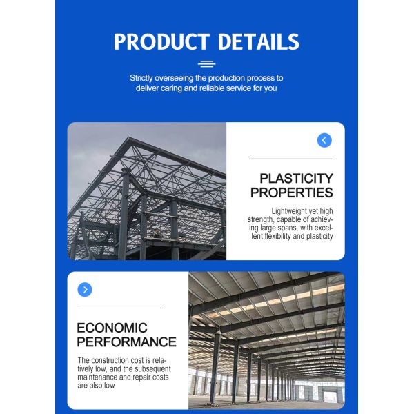 Prefab Steel Structure Warehouse Building Kits, Industrial Workshop & Petrol Station Canopy Roof, One Stop Solution Low Cost Steel Construction