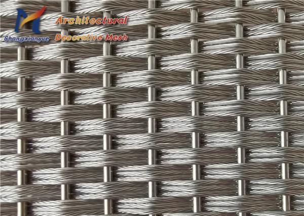 bronze antigo de Mesh Panels Hotel Elevator Facades do fio arquitetónico de 5mm