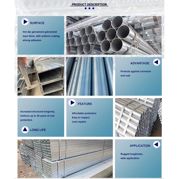 1-12 м Длина DN80 до DN125 4 мм Толщина стены ASTM A53 Град B Оцинкованные стальные трубы для строительства систем пожаротушения
