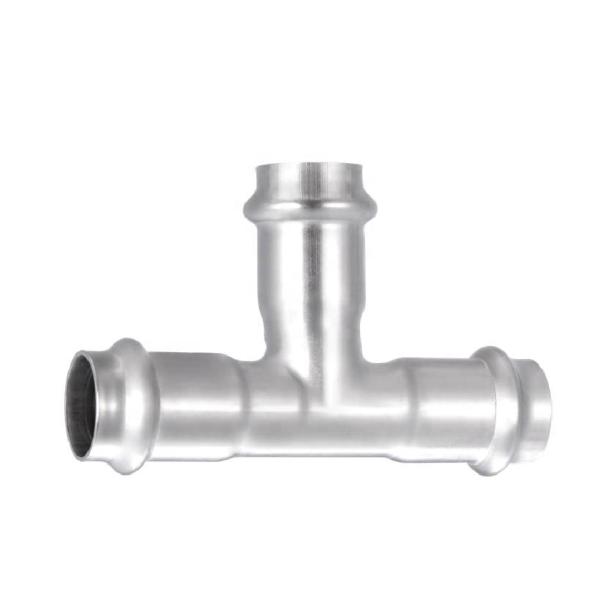 Sanitary Pipe Stainless Steel Equal Tee Stainless Steel Press Fittings