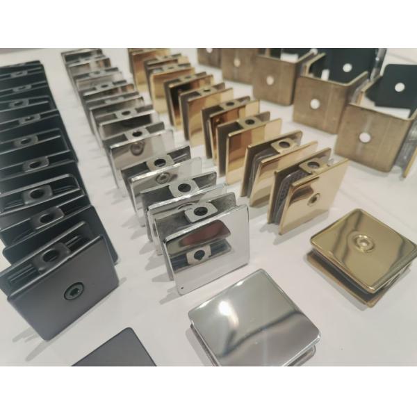 SUS304 Shower Room Accessories Glass Fixed Shower Glass Clips Anti Collision