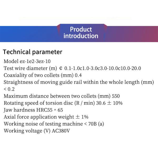 GB/T 2976 Metal Wire Torsion Testing Machine Mandril Length 90mm