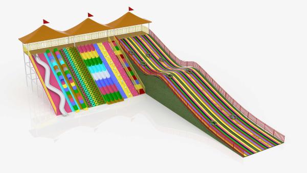 PVC Rainbow Slide for Indoor Outdoor Playgrounds