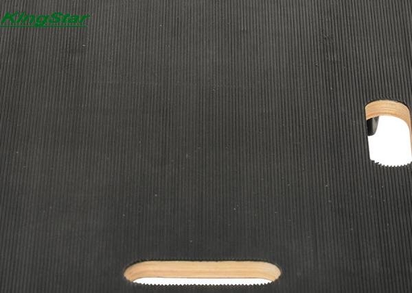 Two Handles Flat Plywood Moving Dolly With Ribbed Rubber Surface , PVC Edge Strip