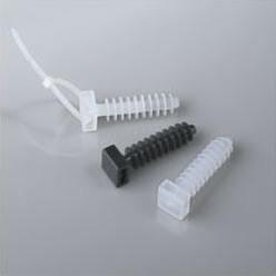 Nylon screw type cable tie mounts