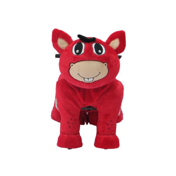 2014 china animal plush toy plush electric toy car for kids