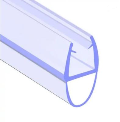 6-12mm Porta de chuveiro de vidro transparente varrer tiras à prova d'água com função de elevação longa