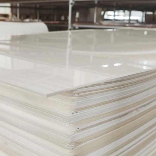 8mm Duke Manufacturer's 100% Virgin Mitsubishi MMA White Opal Cast Acrylic Sheet Smooth Plastic Crafts Signage Sheet