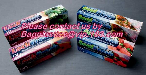 Lock Fresh, Seal Fresh, Slider Zipper Bags, Freezer Bags, Food Grip Seal, Enssential Housewares, Tramontina