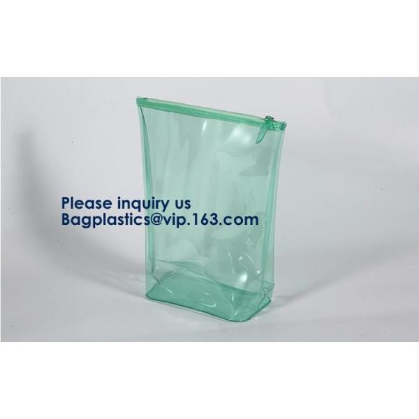 Makeup Bags, Frosted PVC Zipper Bags,Clear PVC Material Plastic Slide Pouch,PVC Zip Lock Document Bags