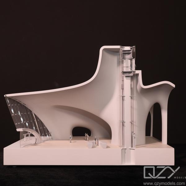 1/50 Modelo de Arquitetura Monocromática MAD Museu Lucas Custom