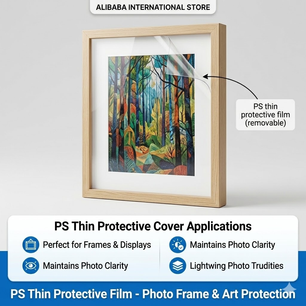 High Clarity Custom Clear PS Polystyrene Sheets For Art and Photo Frame