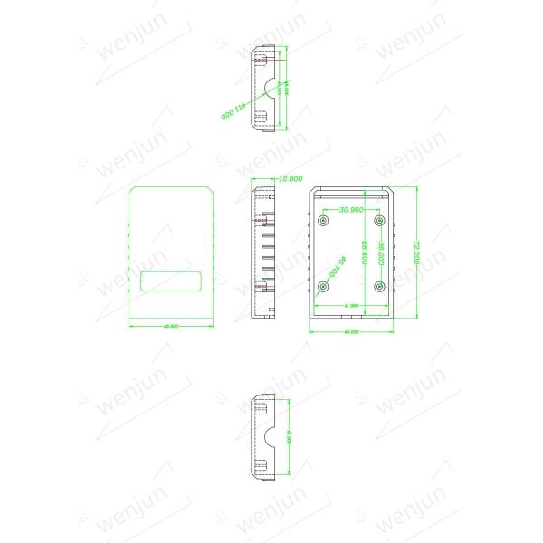 Calculated Device OBD2 Elm327 Housing With Outlet Hole Code Reader Diagnostic Tool OBD Bent Pin Gold Plated Male Adapter