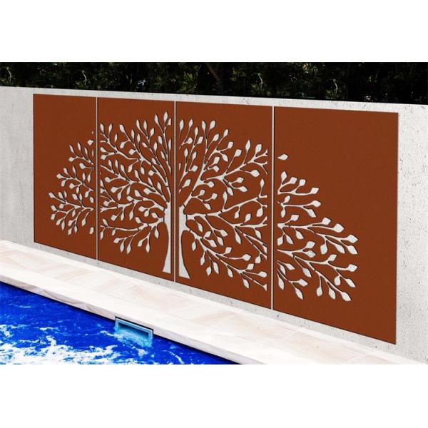 Лазер отрезал дерево панели Corten экрана металла дизайна жизни стальной декоративной