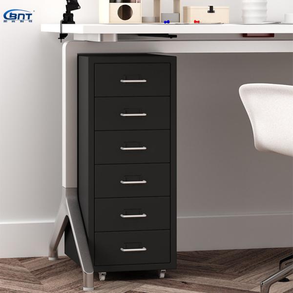 Metal Corner Storage Cabinet 6 Drawer Mobile Steel Locker Cabinet