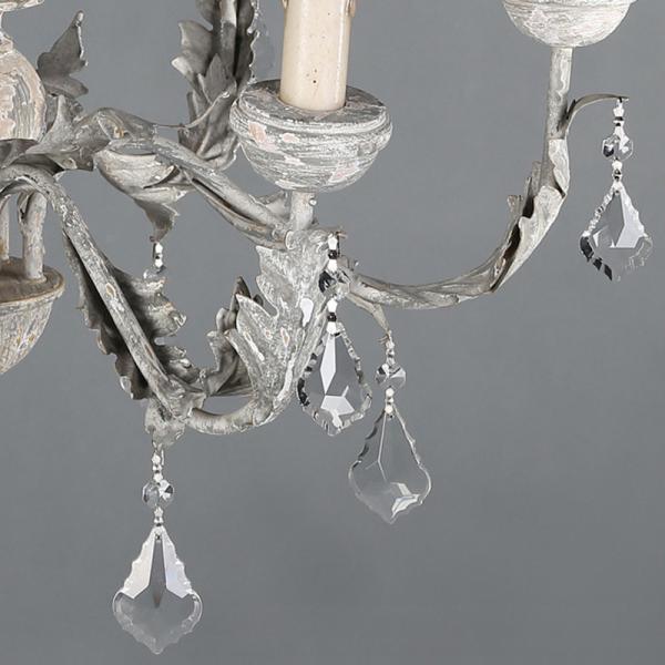 Wooden Iron Chandelier Lighting Vintage Crystal Lustre vintage chandelier(WH-CI-110)