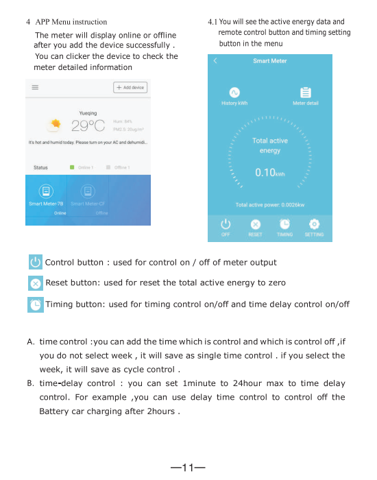 1-Phase 2-Wire Smart Energy Meter with ON/OFF App Control 230V 5(60)A Wifi Din Rail Wireless Kwh Meter