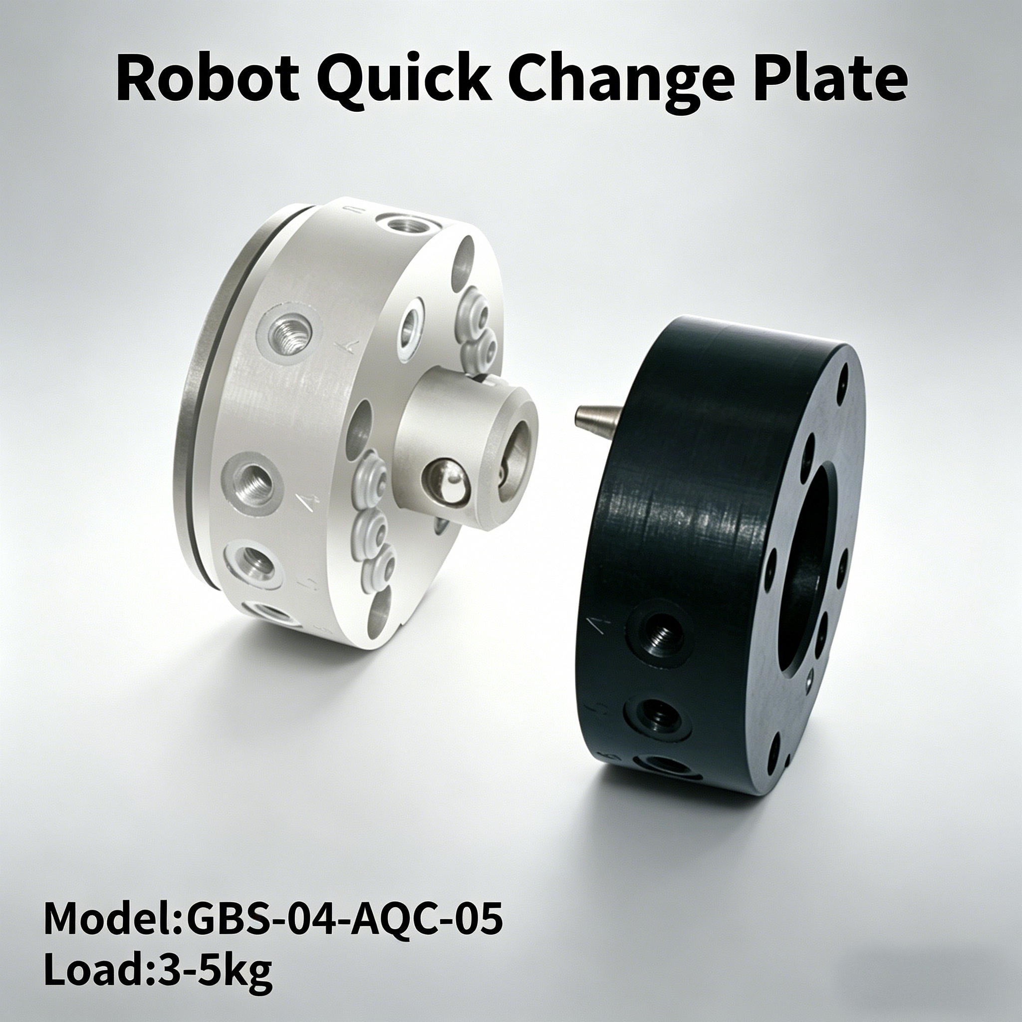 Quick Change Robot End-Effector Plate Easy Tool Swapping for Palletizing and Handling Robotic Arms