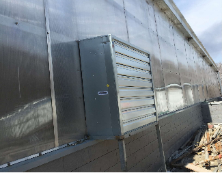 Cultivation de champignons en polycarbonate dans des serres