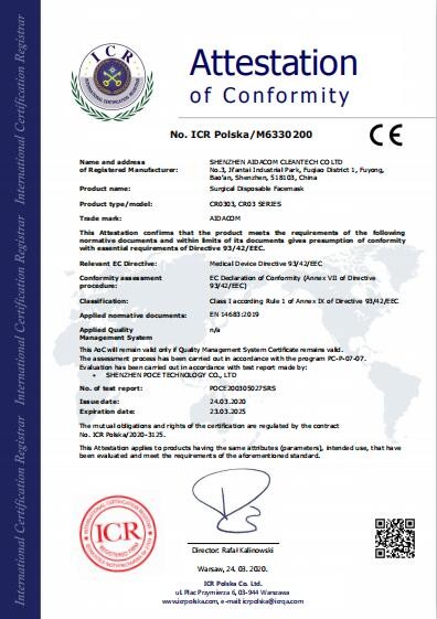 Shenzhen Aidacom Cleantech Co., Ltd. Сертификации