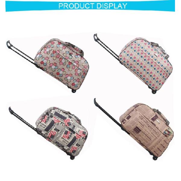 Multifunction Large Oxford Travel Trolley Luggage Bag Customized